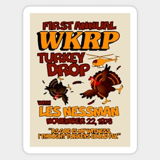 WKRP Turkey Drop Lovable Magnet